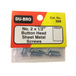 PARAFUSO AUTO ATARRACHANTE BUTTON HEAD 2 X 1/2 8 UNIDADES DUBRO DUB 526